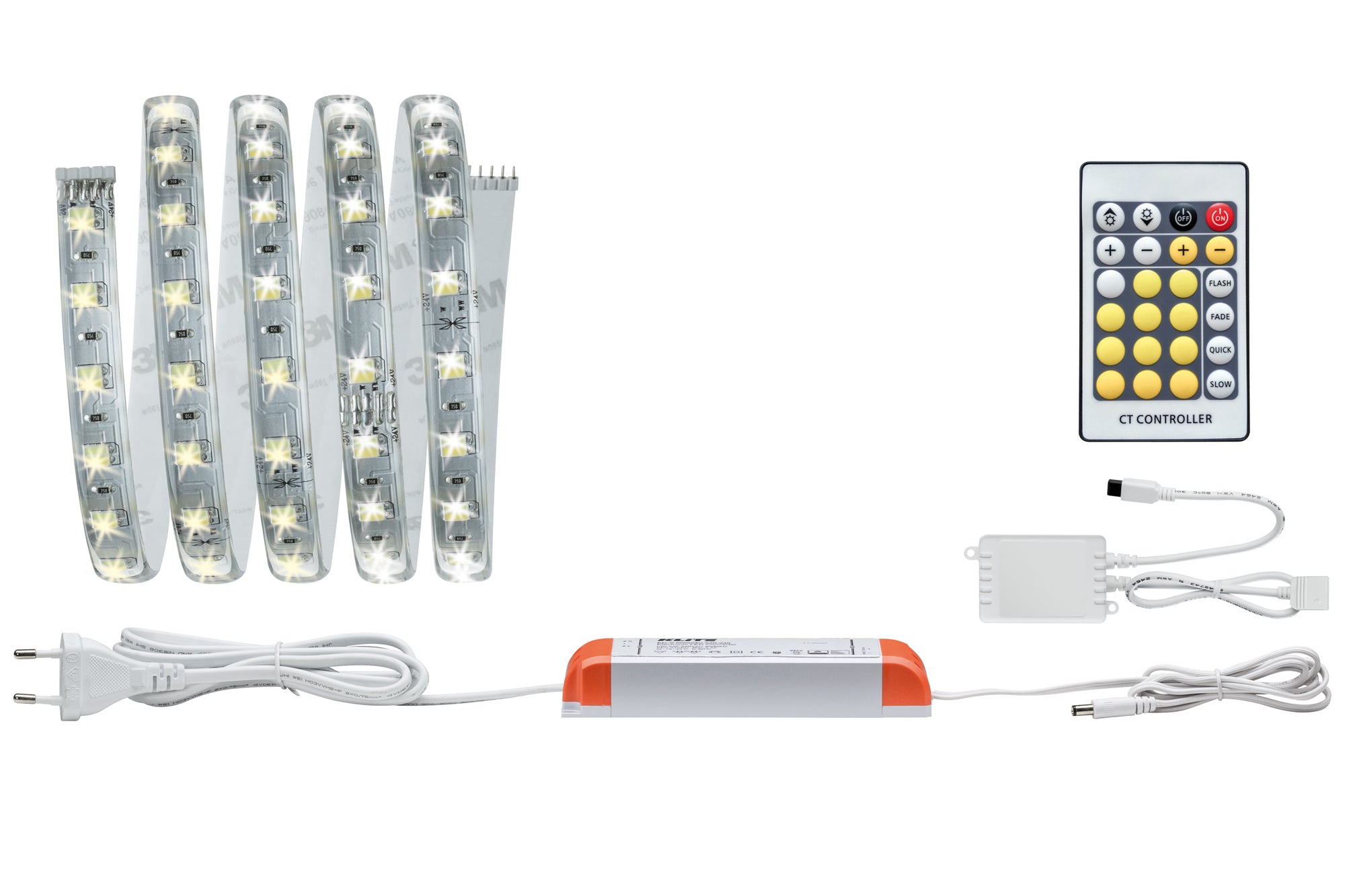 Paulmann LED-Strip MaxLED 500 TW – 1,5 m, 750 lm, 10 W, 3000–6500 K, dimmbar, silber