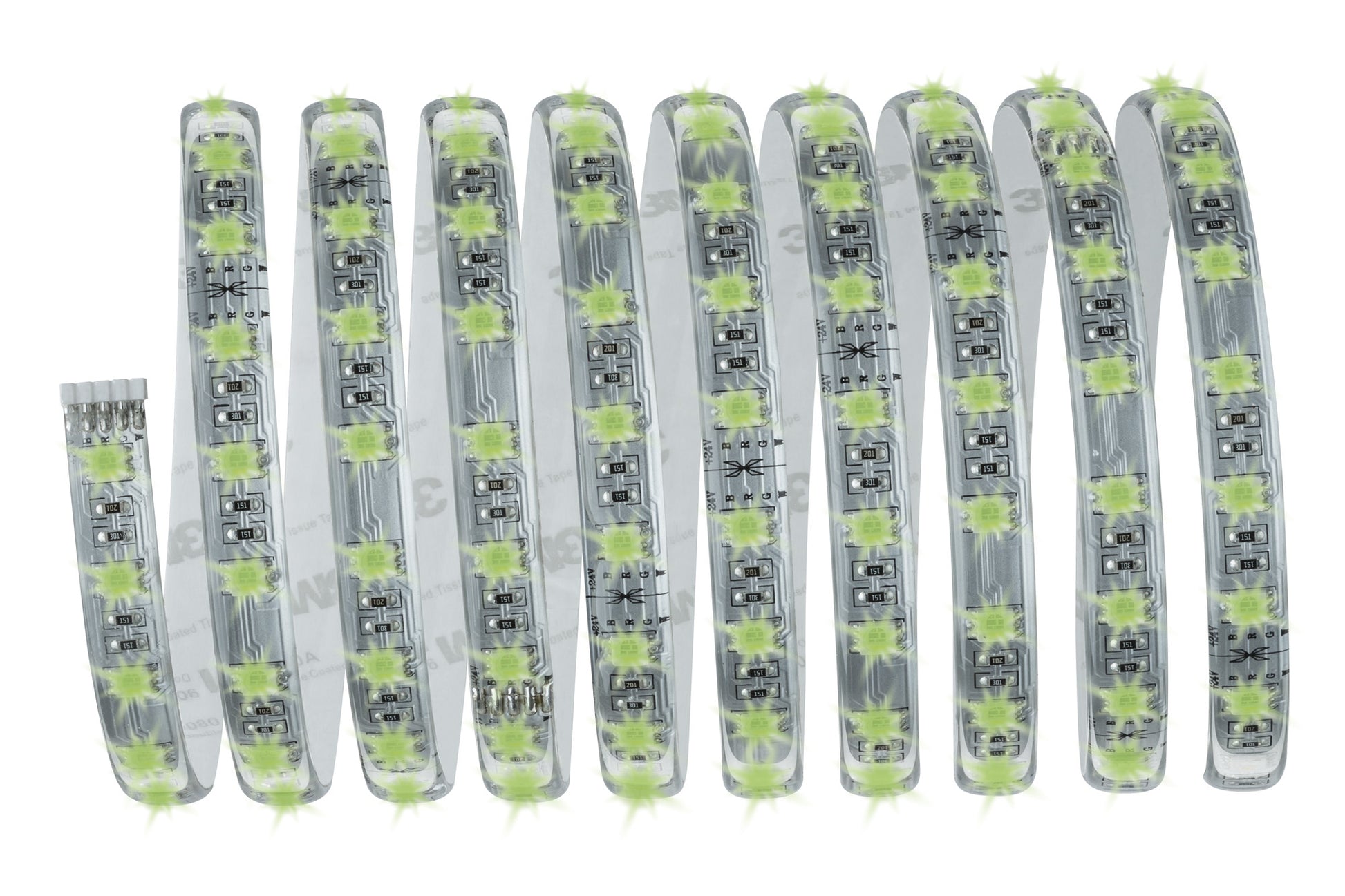 Paulmann LED-Strip MaxLED – Set, 3 m, 1260 lm, 36 W, RGBW, 2700 K, dimmbar, weiss, Netzteil, Fernbedienung