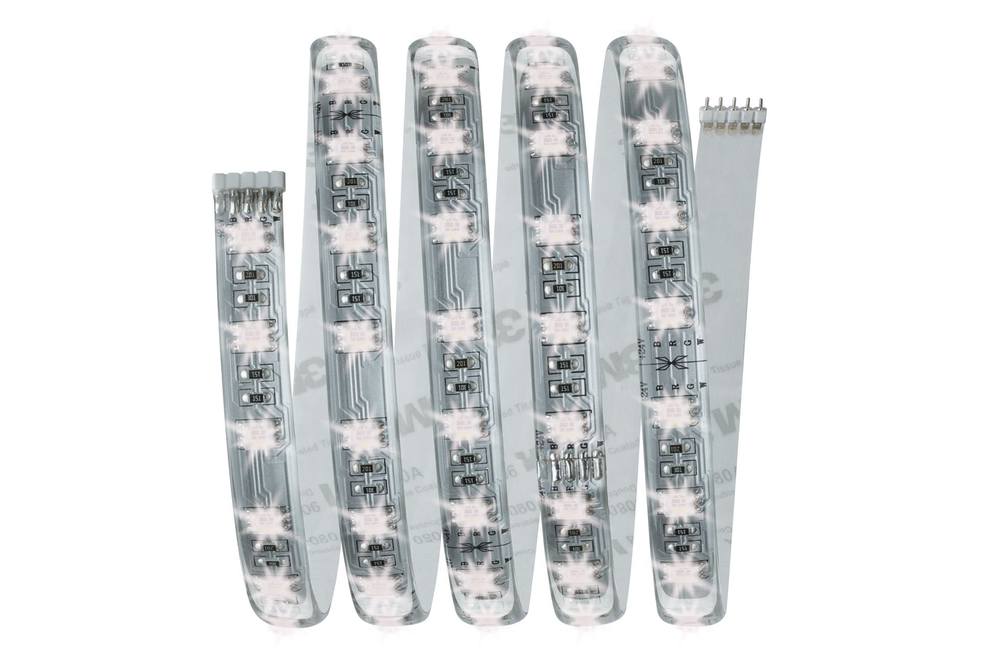 Paulmann LED-Strip MaxLED RGBW Starterset – 1,5 m, 630 lm, 18 W, RGB + 2700 K, dimmbar, weiss