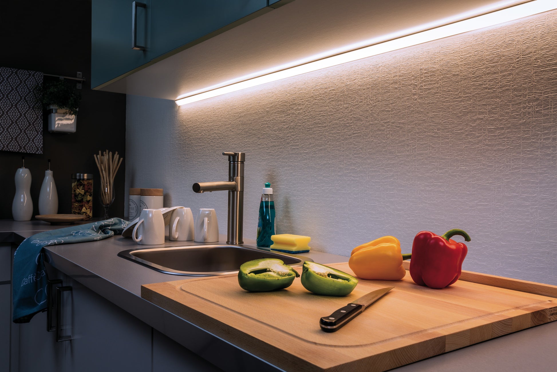 Paulmann LED-Strip MaxLED 500 – Start, 3 m, 1650 lm, 17 W, 6500 K, dimmbar, inkl. Netzteil, weiss