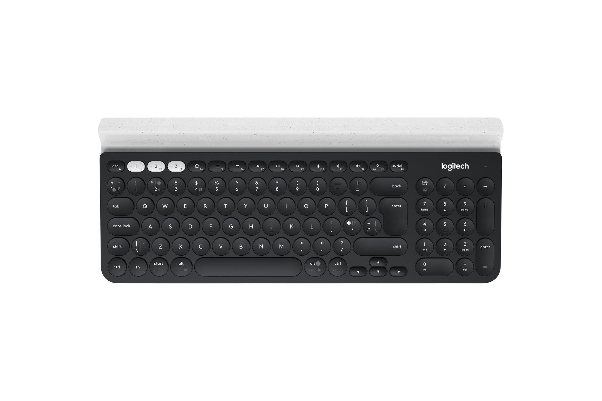 Logitech K780 – Tastatur, kabellos (Bluetooth/2,4 GHz), DE-Layout (DE) – für Windows, macOS & Android u. a.