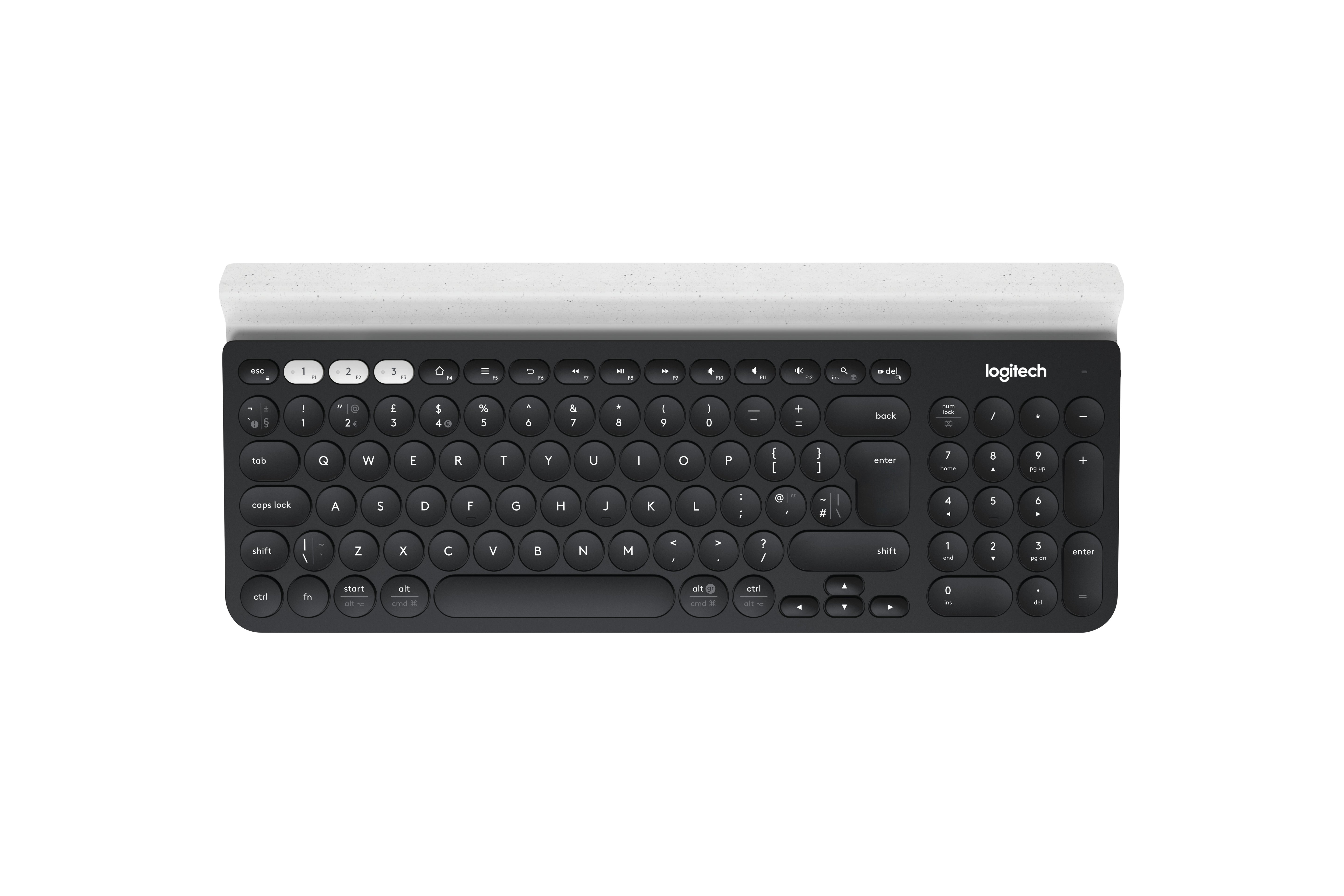 Logitech K780 – Tastatur, kabellos (Bluetooth/2,4 GHz), DE-Layout (DE) – für Windows, macOS & Android u. a.