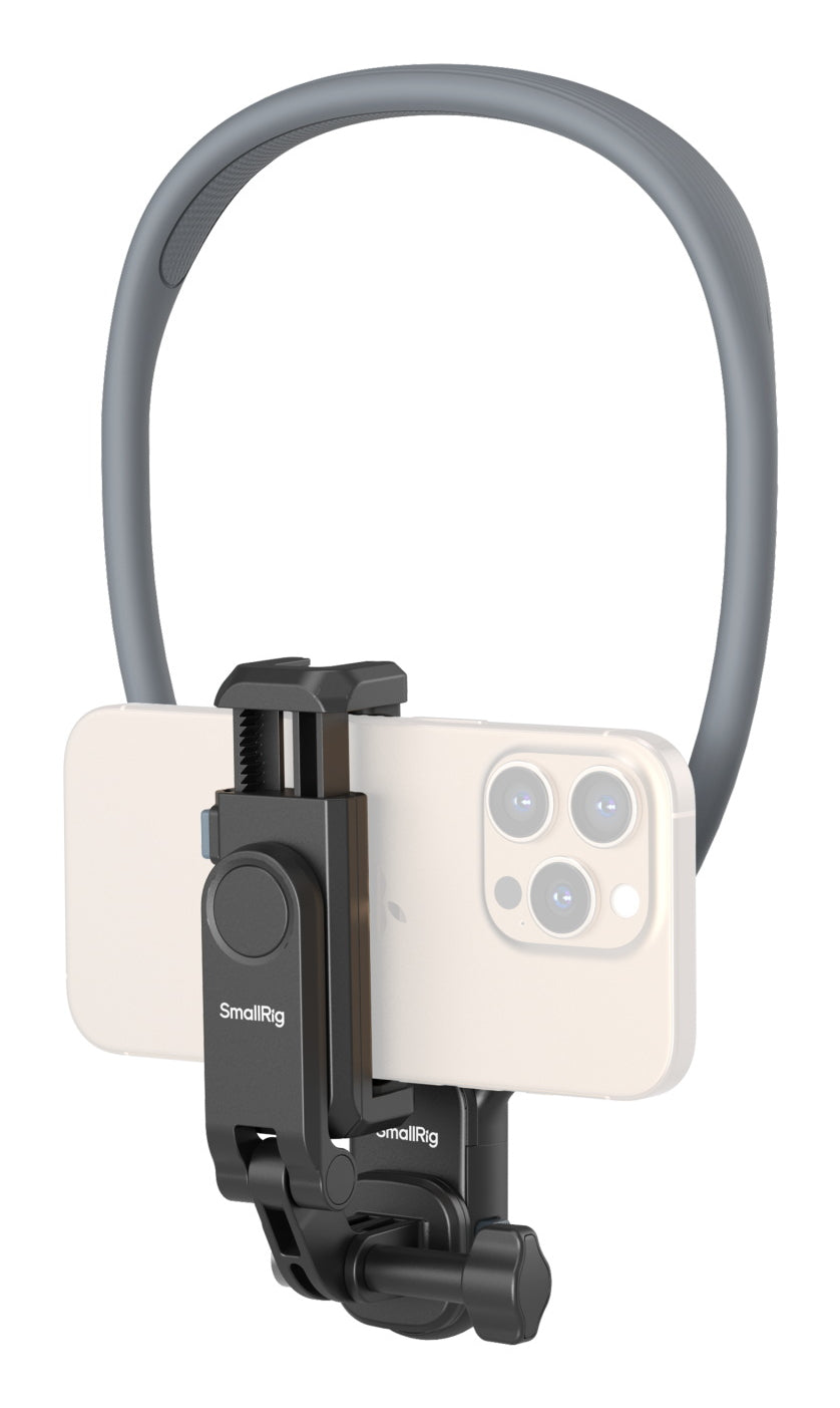SmallRig Quick Release Nackenstütze 5128 – Tisch-Ständer – verstellbar, 59–92 mm Gerätebreite – Schwarz