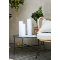 Star Trading Dekorative Aussenleuchte – 32,5 cm, 0,11 W, Warmweiss, IP44, Batteriebetrieb, Timer, Weiss