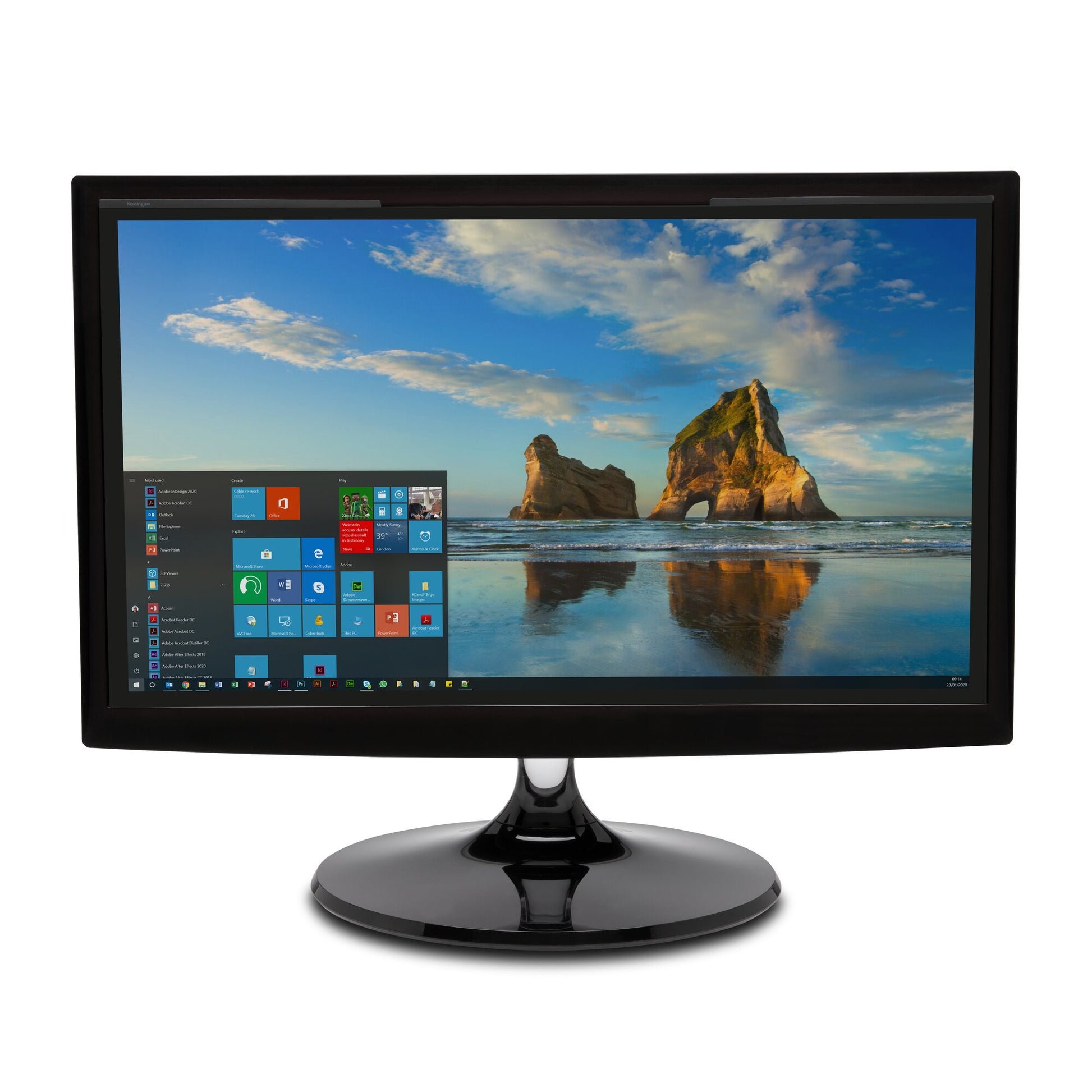 Kensington Displayschutz für Monitore bis 23,8" – Schwarz
