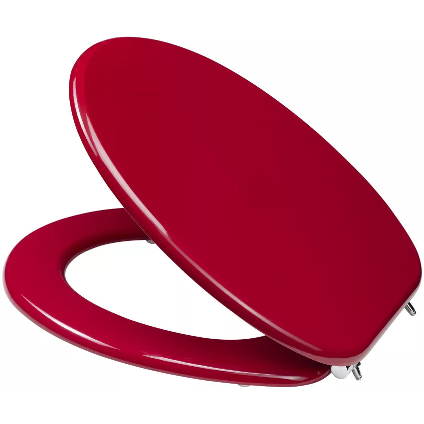 Diaqua Bilbao – Toilettensitz – MDF, Kunststoff, Rot, 37,1 × 45,9 cm