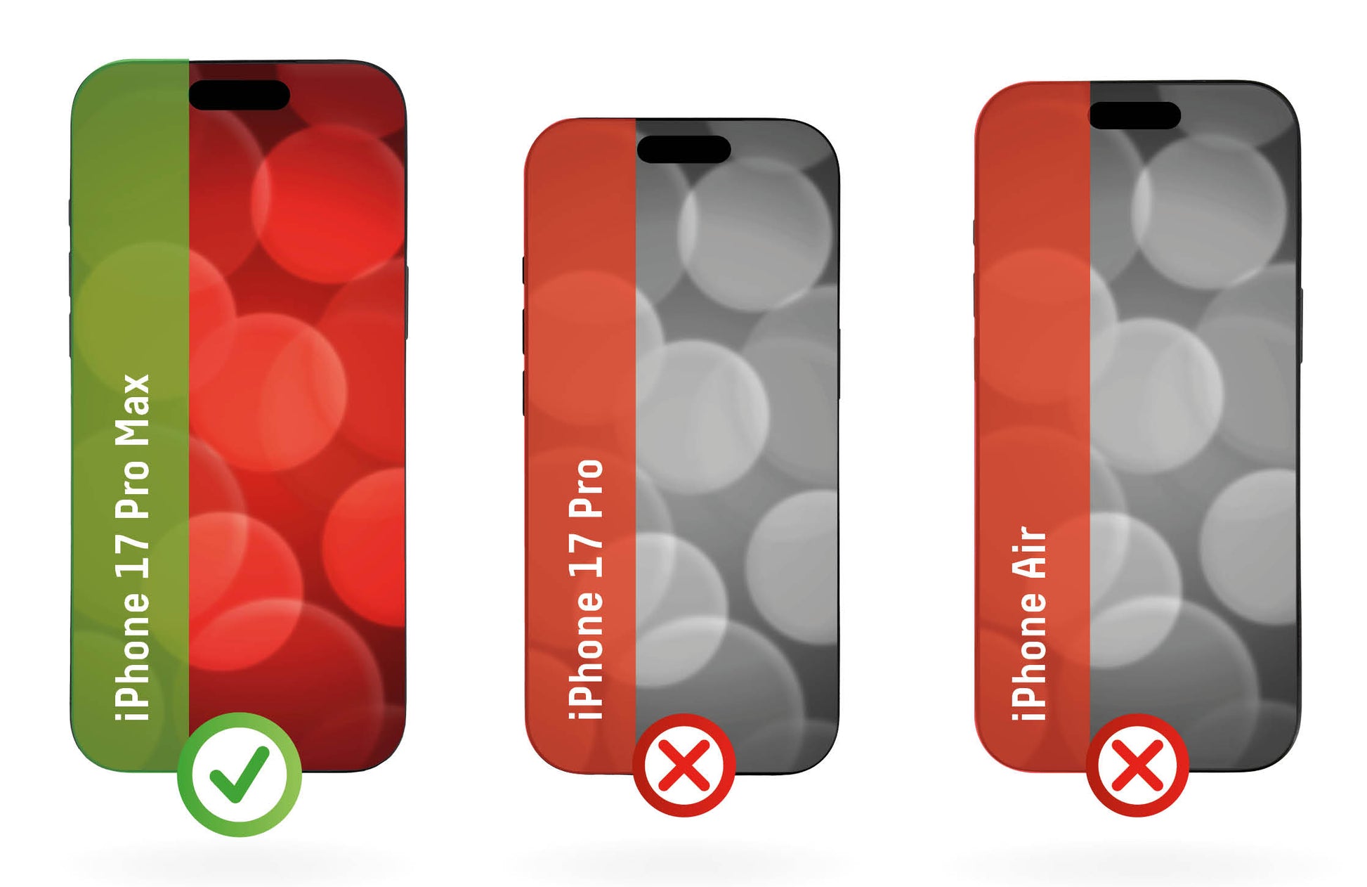 E.V.I. Displayschutz (Panzerglas), 10H – für iPhone 17 Pro Max – mit Applikator