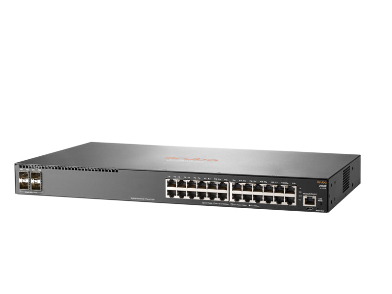 HPE Aruba Networking 2930F 24G 4SFP+ – Managed Switch – 24×GbE, 4×SFP+, L3, 1U