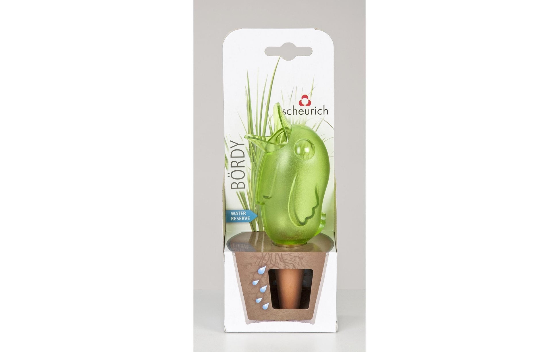 Scheurich Bördy S Bewässerungsset – 3-teilig, 90 ml, 16 × 5 × 5 cm – Kunststoff, grün