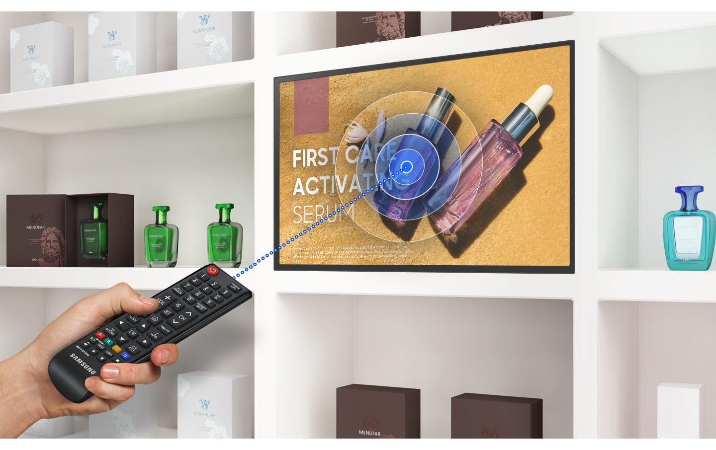 Samsung QB24C-T – Public Display, 24", 16/7, Tizen (SSSP), Mediaplayer integriert, VESA 100 × 100, Schwarz