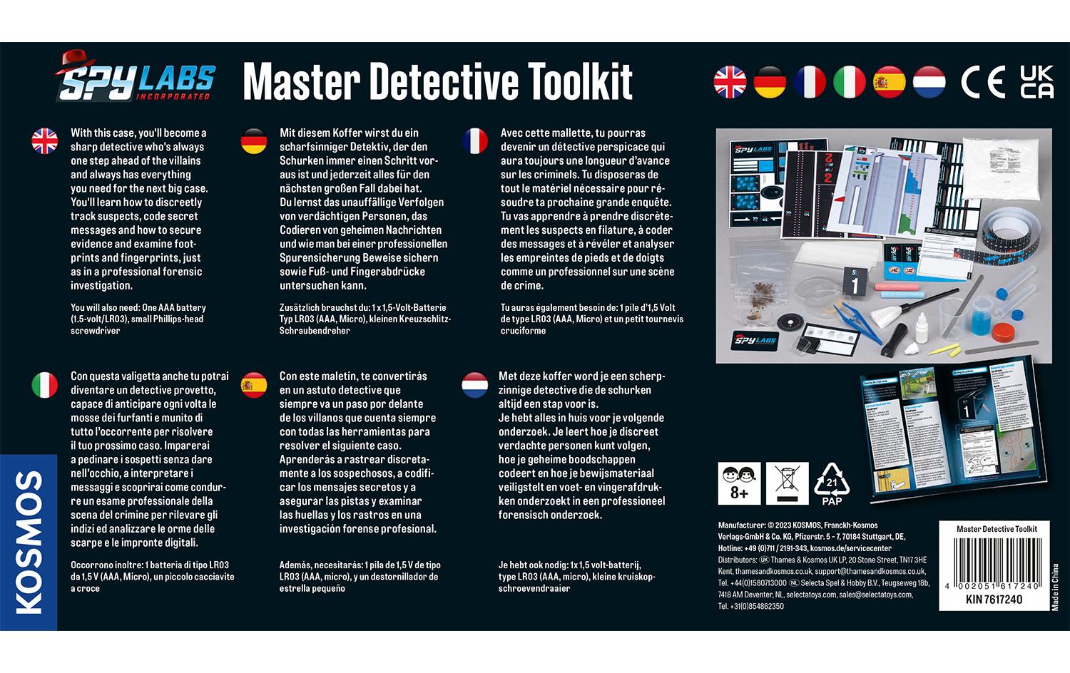 Kosmos Detektiv-Koffer MULTI – Die drei ??? – 1 × AAA – ab 8 J.