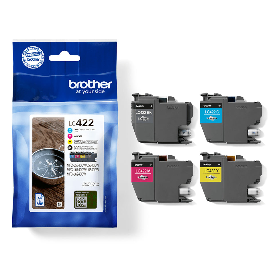 Brother Tintenpatronen-Multipack CMYK, 4er-Pack