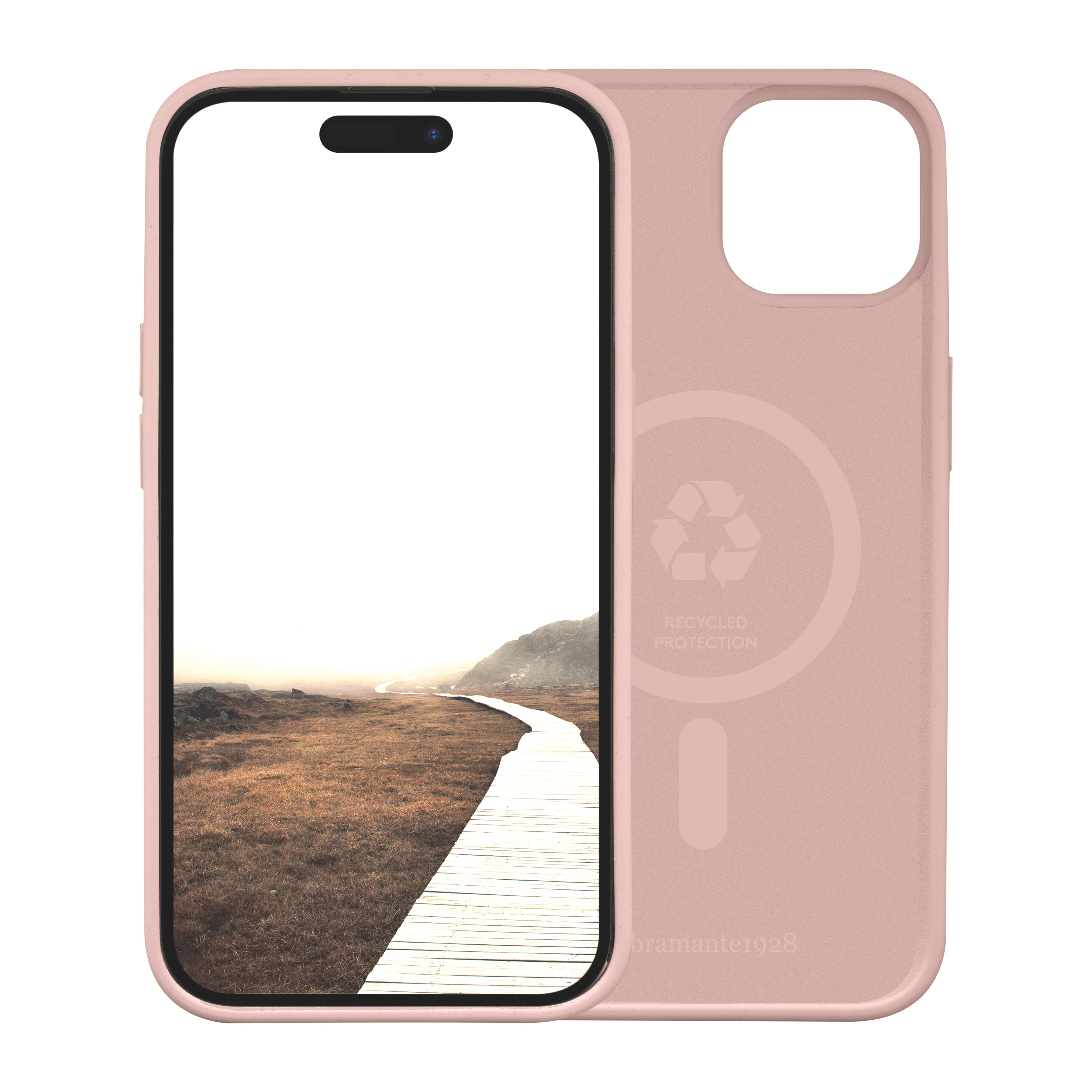dbramante1928 Monaco Backcover – für Apple iPhone 15 Plus, MagSafe, Pink