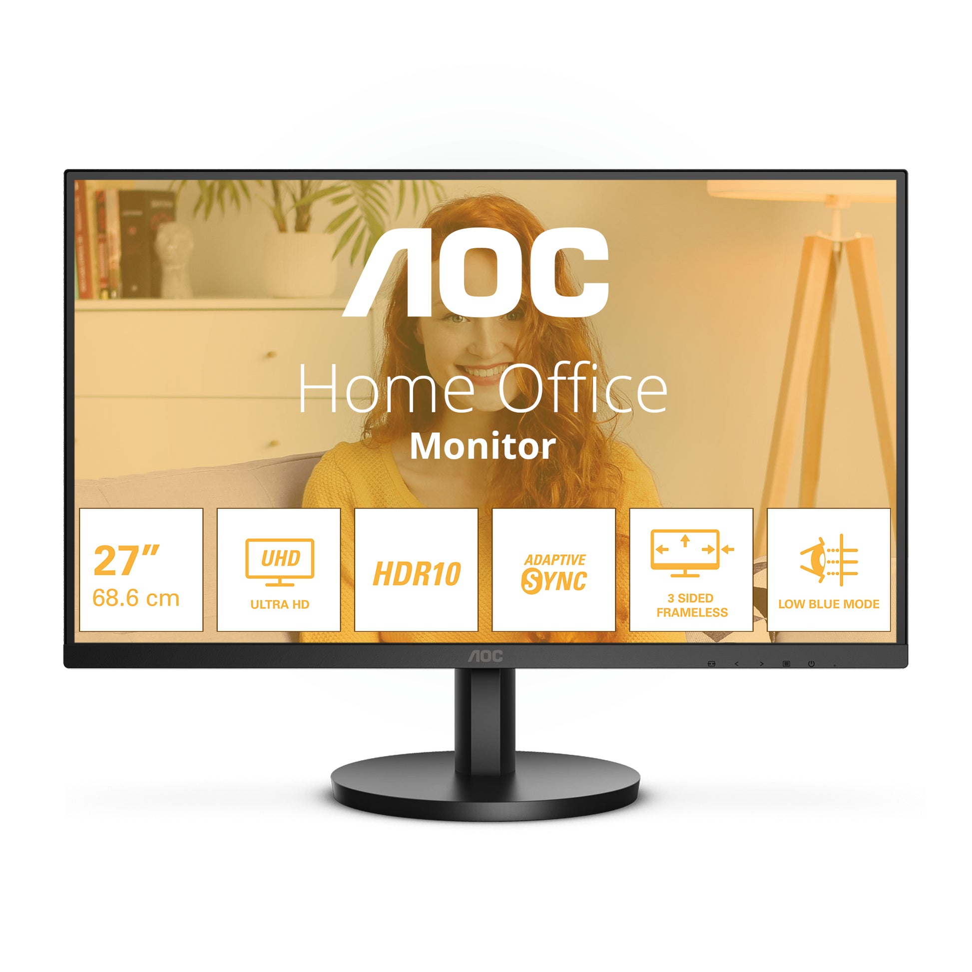 AOC U27B3M – 27", 3840 × 2160 (4K), VA, HDR10