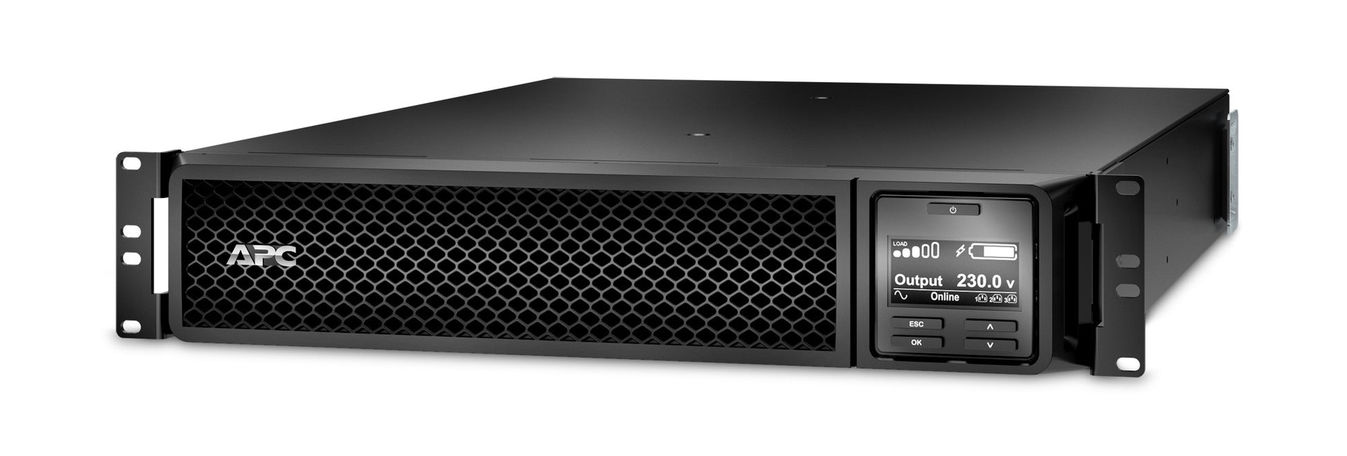 APC Smart-UPS SRT2200RMXLI-NC – USV Online (Doppelwandler), 2,2 kVA/1980 W, Rack 2U, VRLA, SmartSlot, LCD