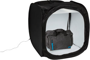 Dörr LB-6575 Aufnahmebox – 650 × 750 mm, 5600 K, mit Dimmer – inkl. Hintergründe Schwarz/Weiss
