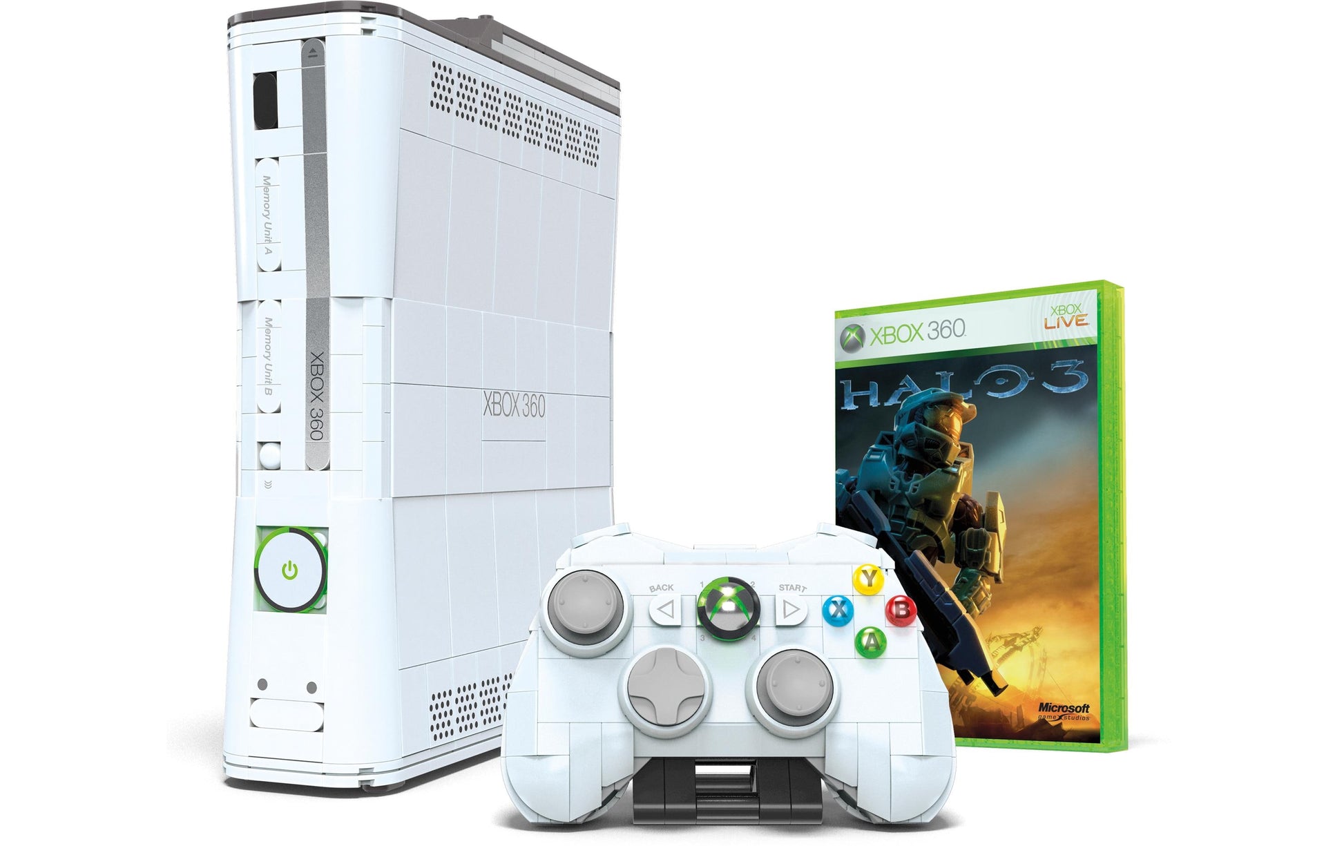 MEGA 3D Puzzle XBOX 360 Konsole – 1342 Teile – Kunststoff