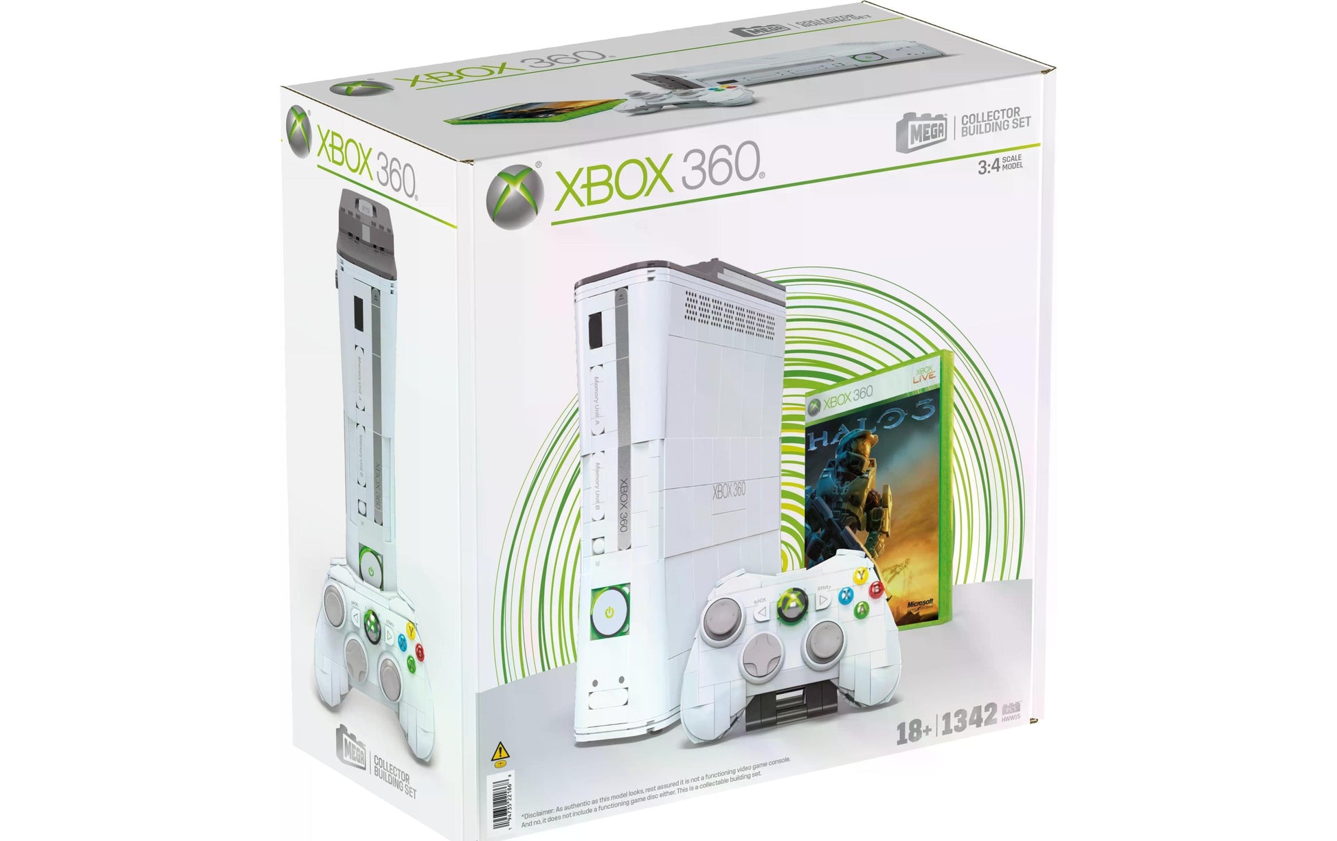 MEGA 3D Puzzle XBOX 360 Konsole – 1342 Teile – Kunststoff