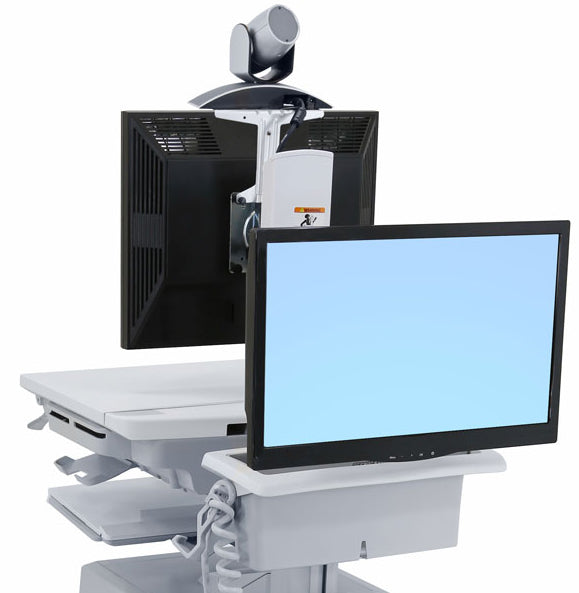 Ergotron StyleView SV44-57T1-C – Dual-Monitor-Wagen – für Monitore bis 24" – Traglast 17,7 kg