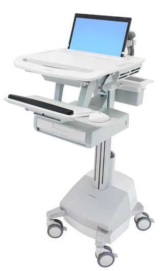 Ergotron StyleView SV44-1111-C – Laptop-Computerwagen, 1 Schublade, mit SLA-Akku, Grau/Weiss, CH-Stecker
