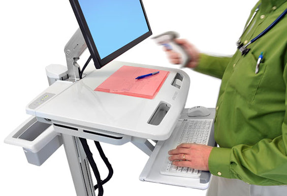 Ergotron StyleView SV42-6201-C – Computerwagen mit LCD-Arm, mit SLA-Akku, bis 22,0", VESA 75×75/100×100