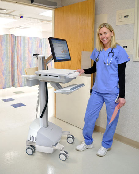 Ergotron StyleView SV42-6201-C – Computerwagen mit LCD-Arm, mit SLA-Akku, bis 22,0", VESA 75×75/100×100