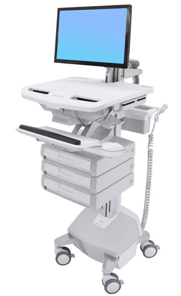 Ergotron SV44-1232-C – Prospekthalter, Aluminium, Grau, Weiss, Höhenverstellbar, Sperre, 620 × 870 × 1420 mm