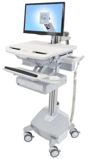 Ergotron SV44-1212-C – Multimedia-Wagen, höhenverstellbar, VESA 75×75/100×100, 620 × 870 × 1420 mm