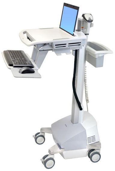 Ergotron SV42-6101-C – Laptop-Computerwagen mit SLA-Akku, bis 17,3", Grau/Weiss, Aluminium, CH-Stecker