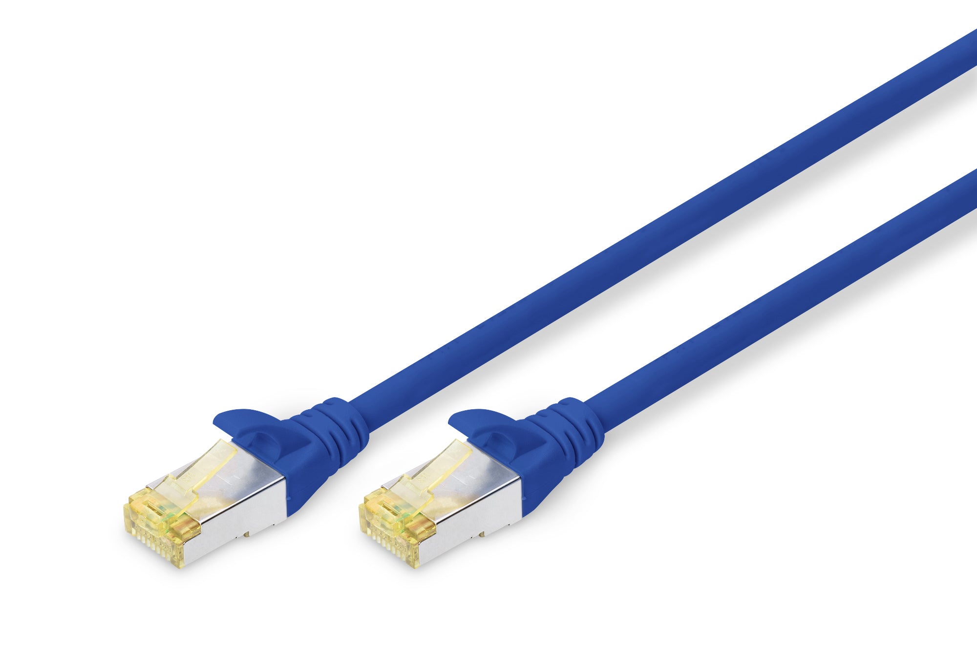 Digitus CAT 6A Patchkabel – 1 m, blau, geschirmt