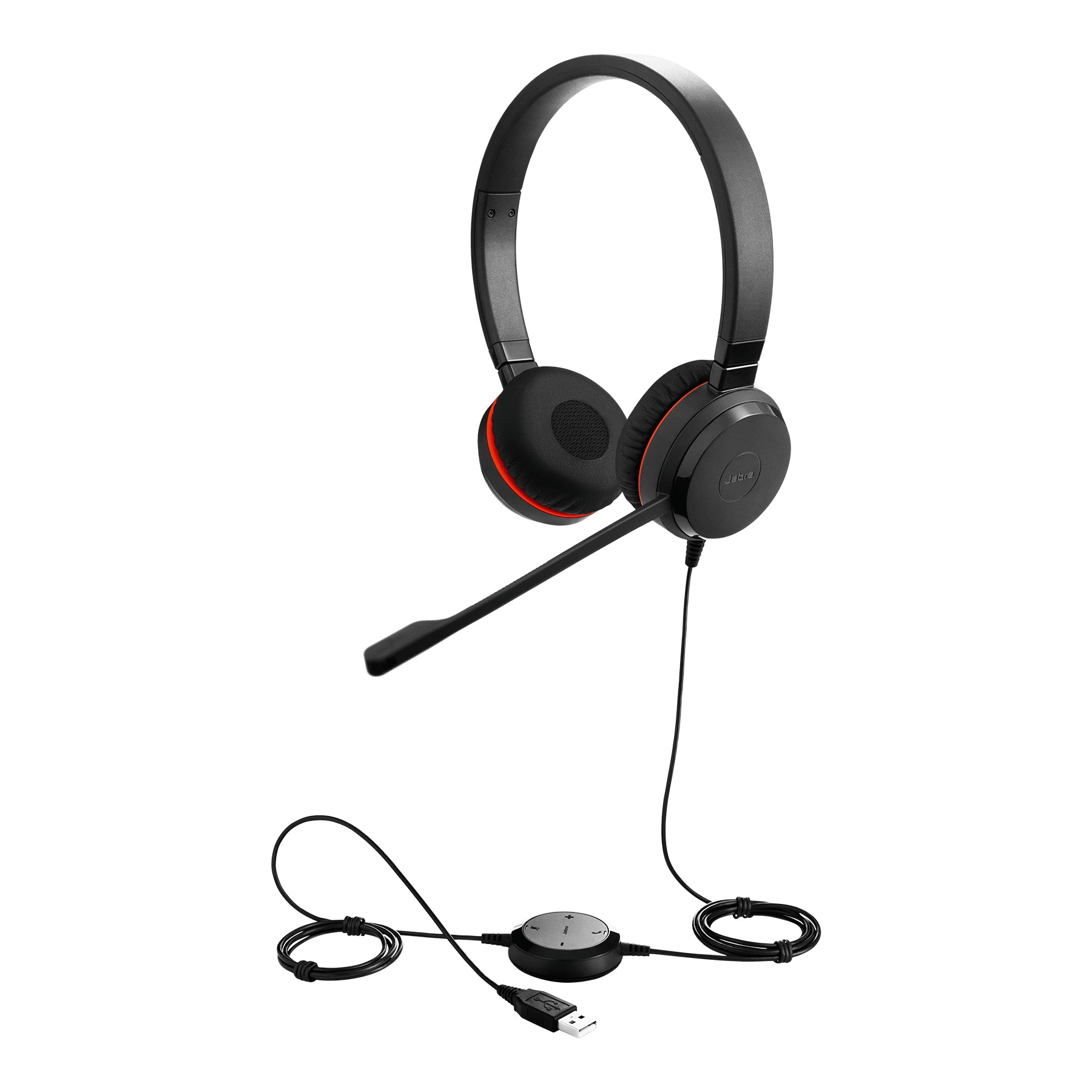 Jabra Evolve 30 II UC Stereo – Duo Headset – USB, Noise-Cancelling Mikrofon, für UC