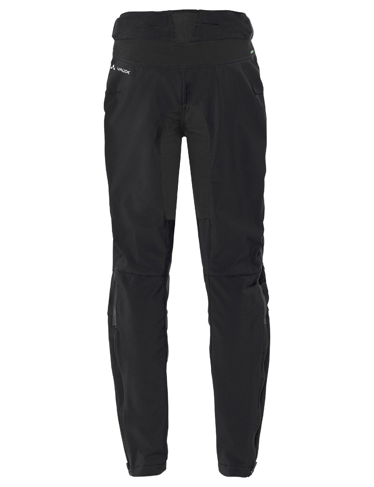 Vaude – Velohose Qimsa II – Grösse 42 – Schwarz, Polyester/Elasthan, winddicht, wasserabweisend, reflektierend