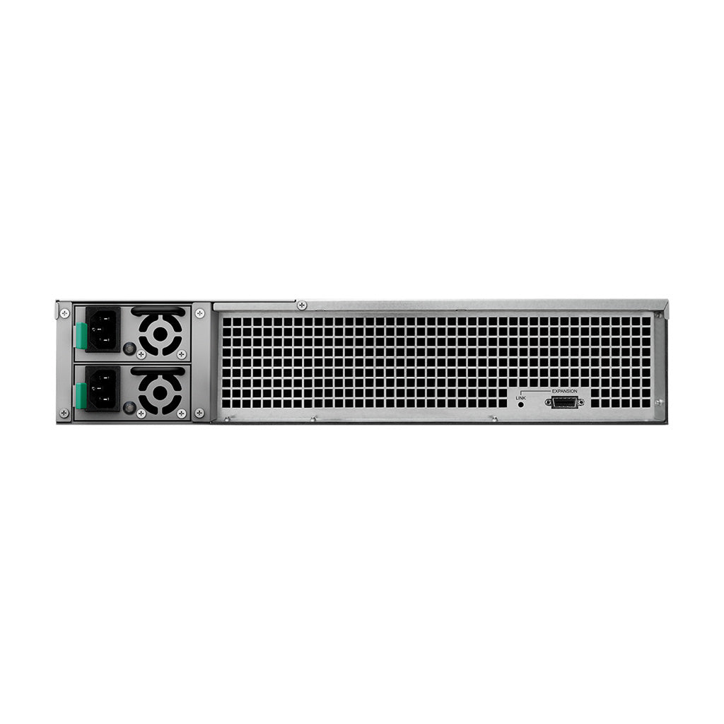 Synology RX1217RP – 12-Bay Rack 2U NAS – redundantes Netzteil, für HDD/SSD, SATA