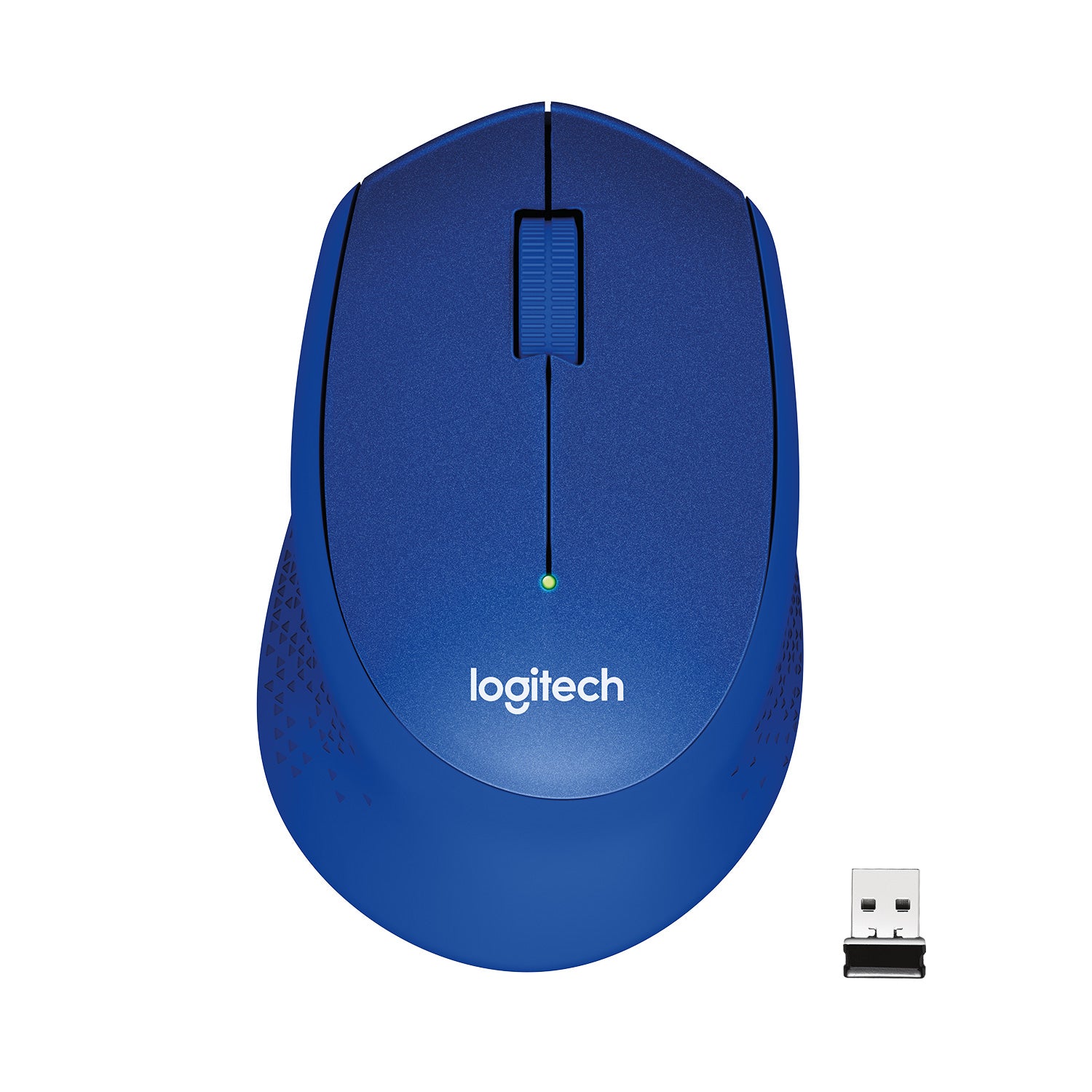 Logitech M330 Silent Plus – Maus – Kabellos (2,4 GHz), 1000 DPI, Rechts, Blau