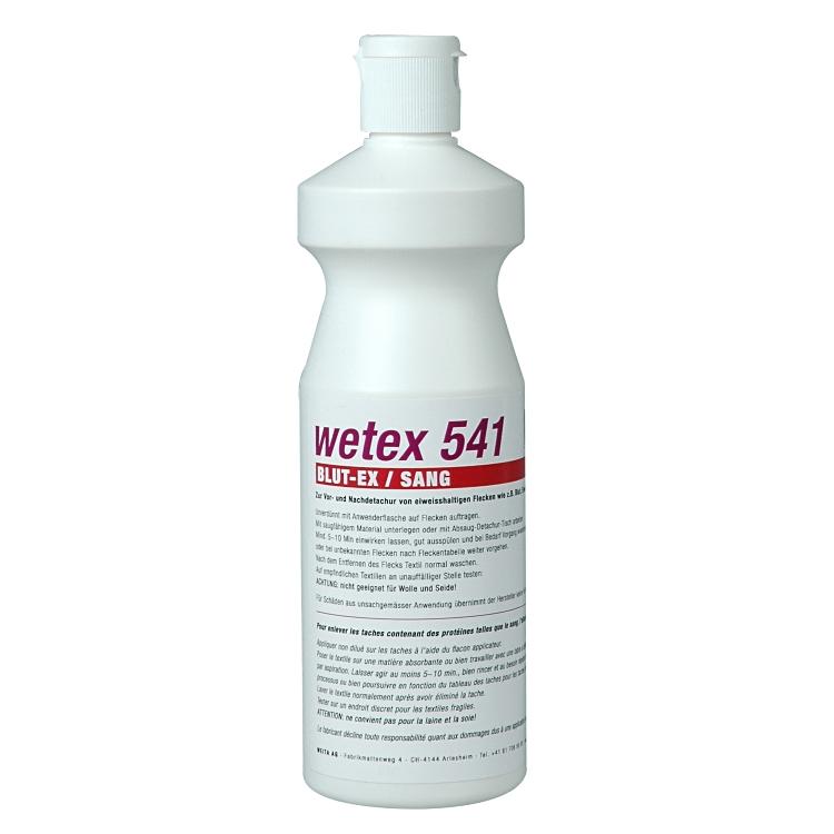 Weitaclean Wetex – Fleckenentferner für eiweisshaltige Flecken Flüssig 541 Blut-EX – 200 ml