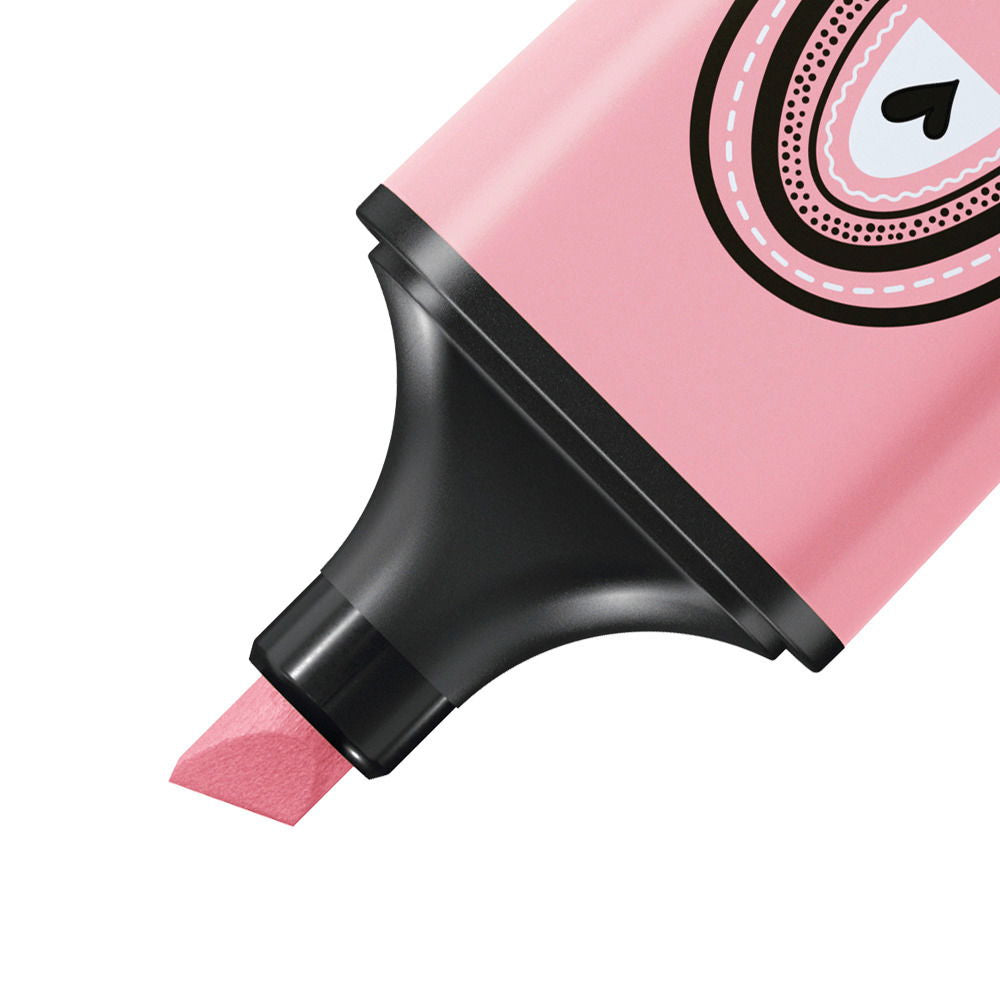STABILO BOSS Textmarker Mini Set 3 Farben Pastell – Keilspitze, 2–5 mm