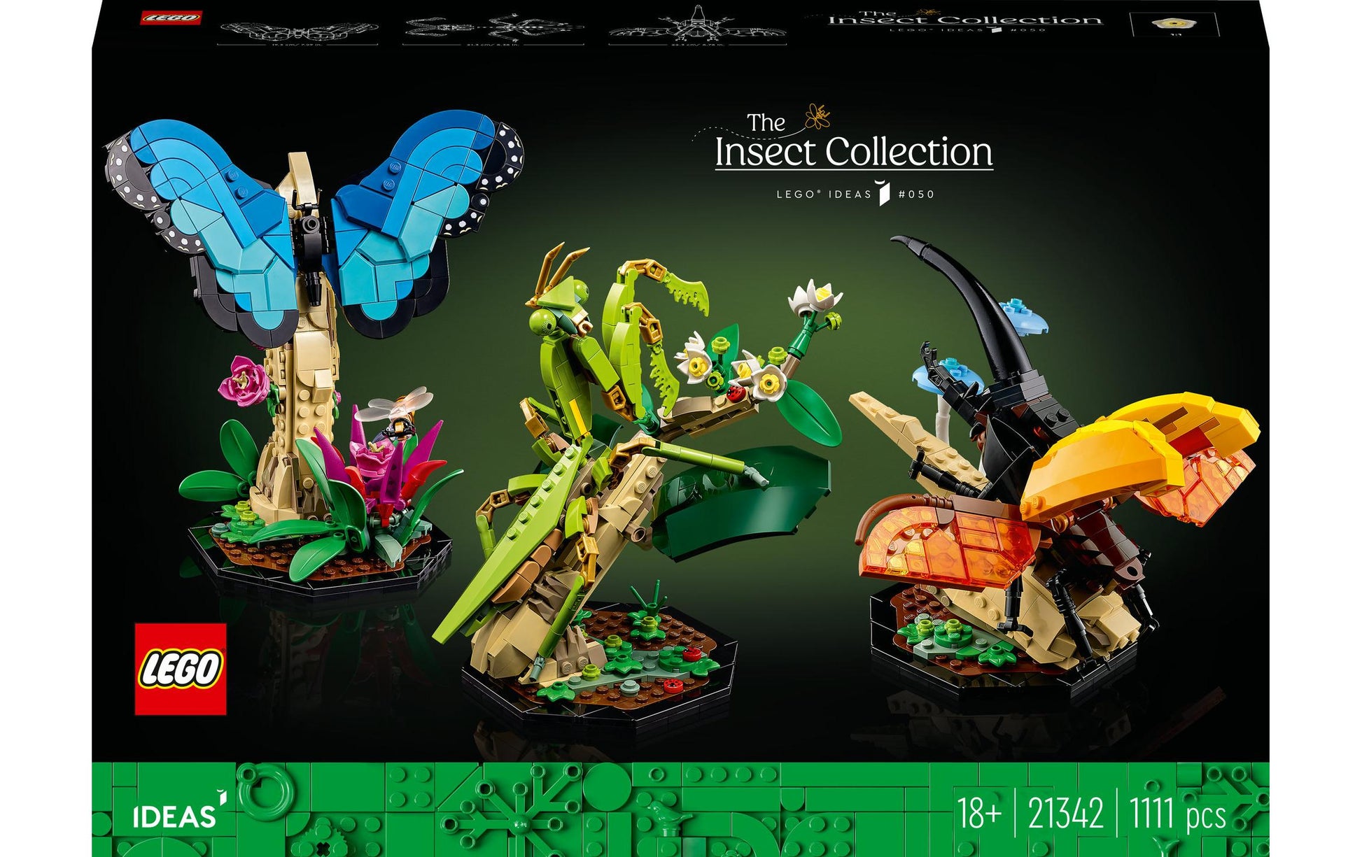 LEGO 3D Puzzle Die Insektensammlung – 1111 Teile – ab 18 Jahren