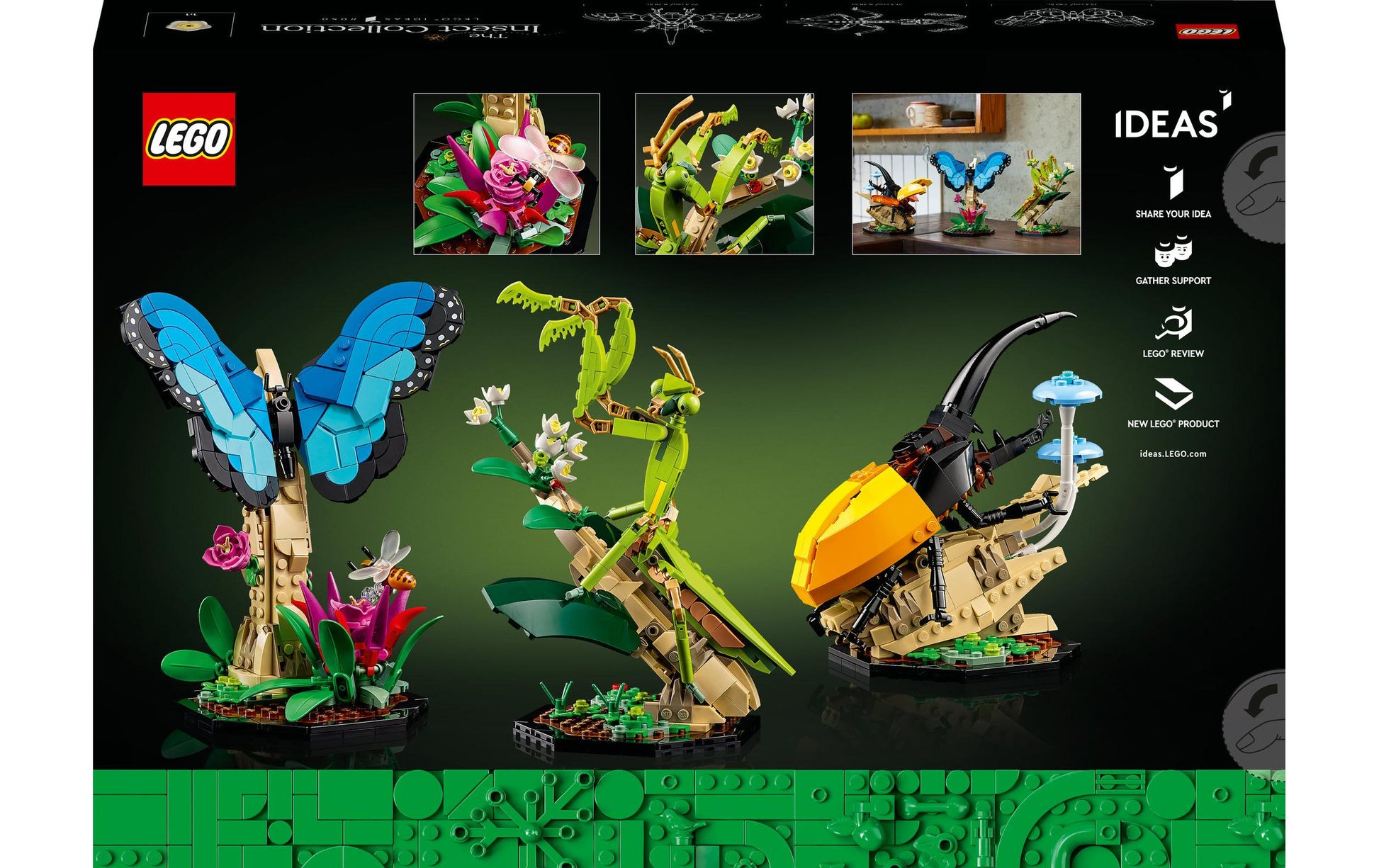 LEGO 3D Puzzle Die Insektensammlung – 1111 Teile – ab 18 Jahren