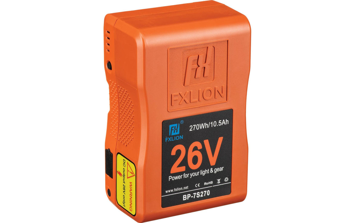 FXLion 26V V-Mount Akku – 270 Wh (10'500 mAh), 26 V – für V-Mount Kameras