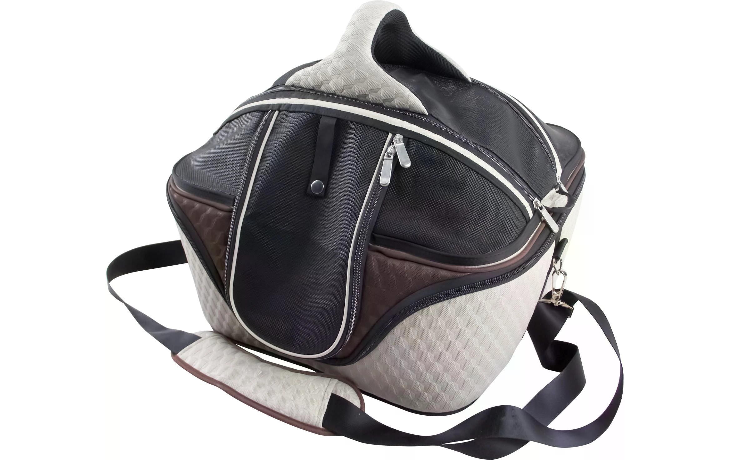 Swisspet Sleepyway Royal – Transporttasche, Braun/Beige, 46 × 39 × 35 cm