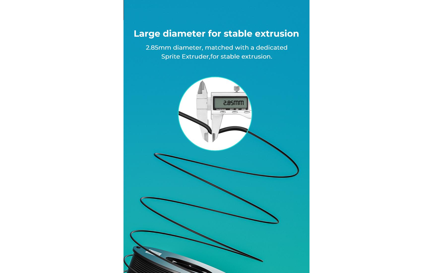 Creality 3D-Drucker-Filament TPR 2,85 mm Weiss, 1,29 kg