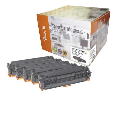 Peach Toner-Multipack CB54A – BK/C/M/Y, 1400 Seiten – für HP CM1300 Serie, CM1312 CB/CI und andere