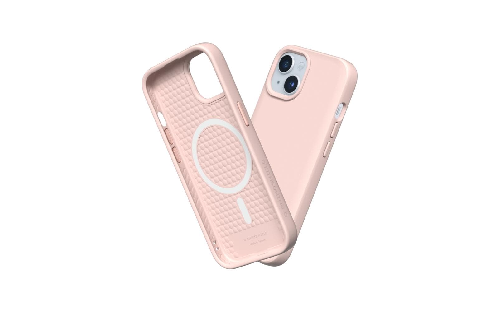 RhinoShield Backcover Solidsuit – für Apple iPhone 15 Plus – rosa – MagSafe-kompatibel