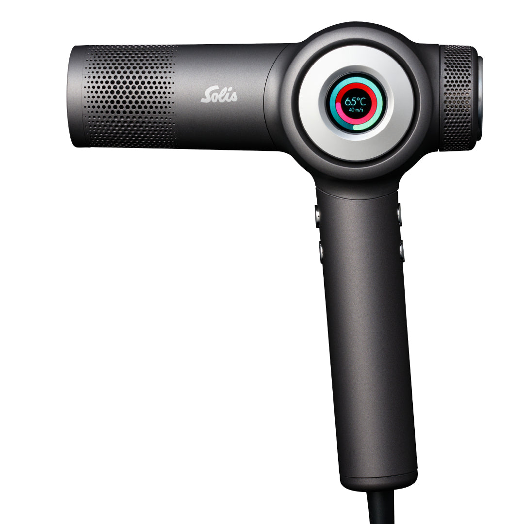 Solis Haartrockner AirVolution Typ 3804 – 1600 W, Ionenfunktion, 4 Stufen – Grau