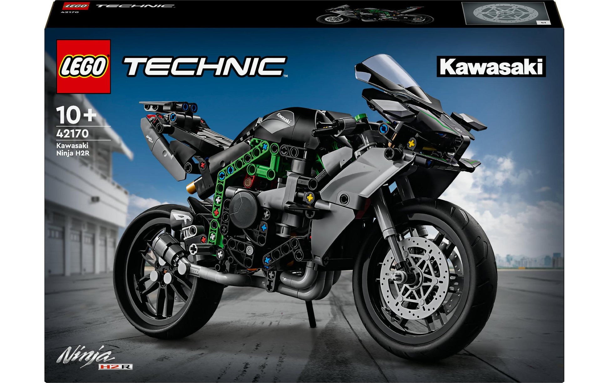 LEGO Technic Kawasaki Ninja H2R Motorrad Bauset – 643-teilig – ab 10 J. – 9 × 17 × 31 cm