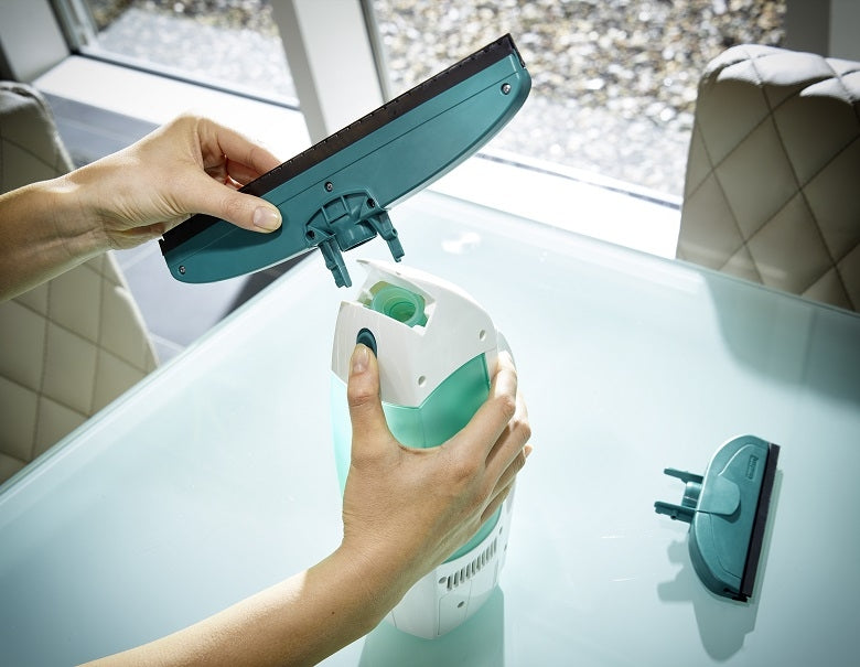Leifheit Akku-Handstaubsauger Dry & Clean 51000 – 28 cm, 35 min, türkis/weiss