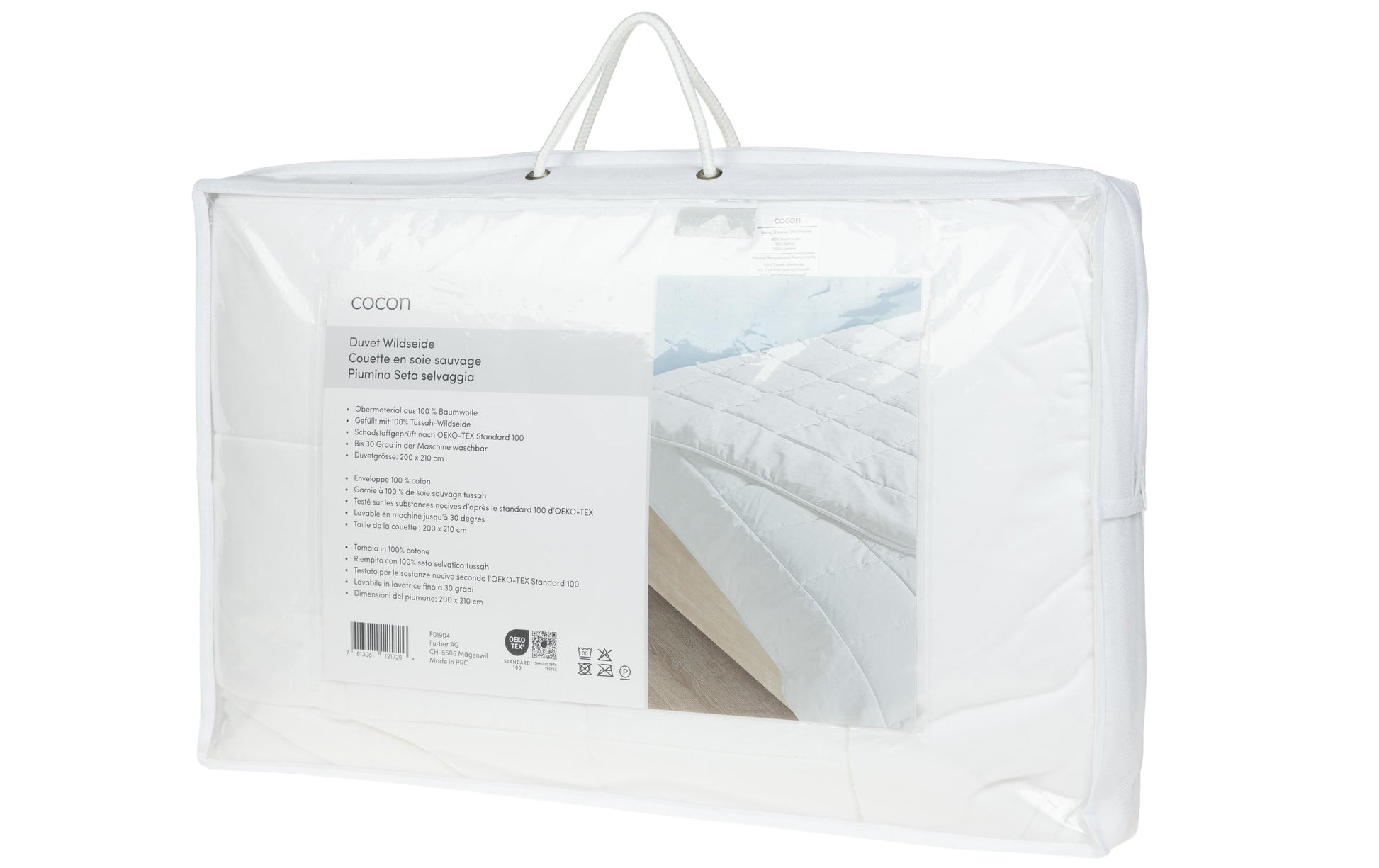 COCON Light Seide-Duvet – 200 × 210 cm, OEKO-TEX STeP