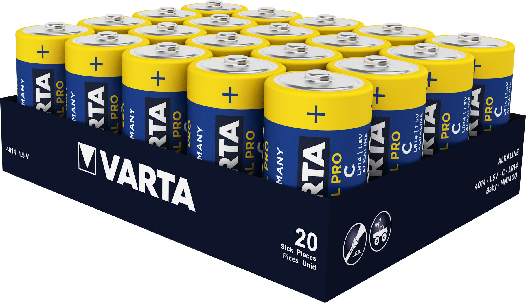 Varta Akku 1,5 V 7800 mAh 11,70 Wh Alkali-Mangan – für Geräte