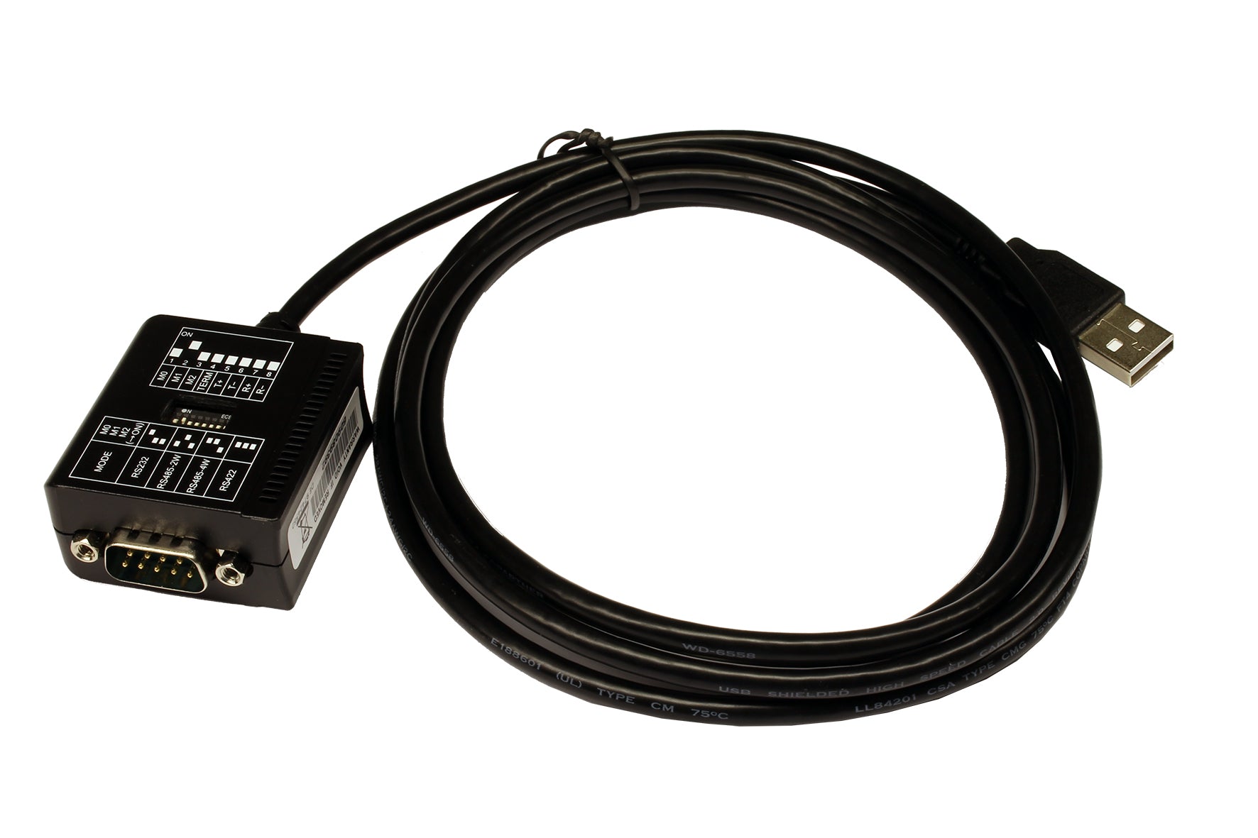 EXSYS EX-1309-9 Kabel USB-A zu RS-232/422/485 – USB 2.0, 16C550 UART, 1,8 m, FTDI, Schwarz