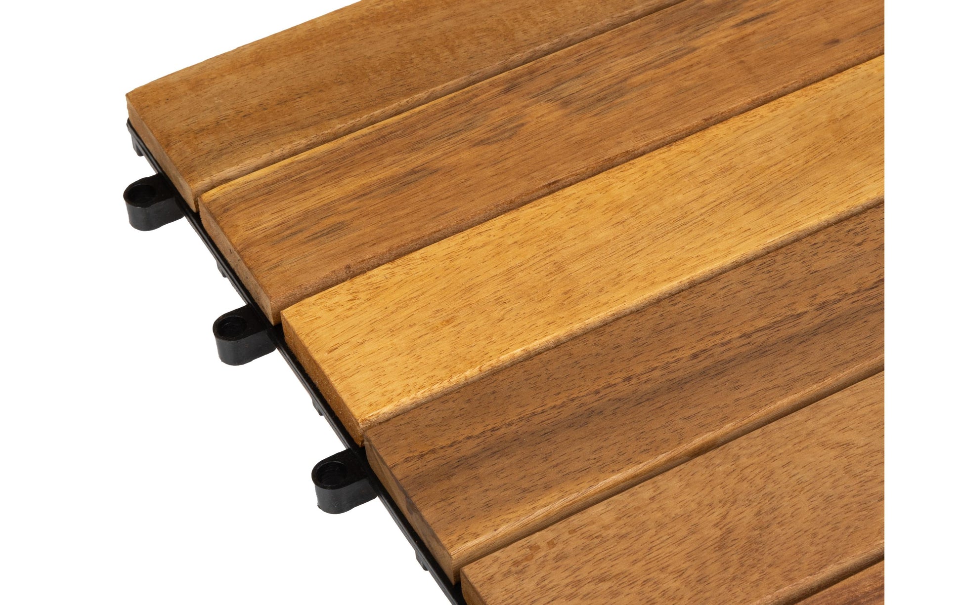Cocon Bodenplatte 6 Latten – 30 × 30 × 2,3 cm, Akazie (FSC), Braun, Klickverbindung, 6 Stk.